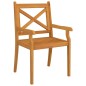 vidaXL Set Mobili da Pranzo per Giardino 5 pz Legno Massello di Acacia vidaXL Set Mobili da Pranzo per Giardino 5 pz Legno Massello di Acacia
