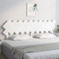 Testiera per Letto Bianca 196x3x80,5 cm Legno Massello di Pino Testiera per Letto Bianca 196x3x80,5 cm Legno Massello di Pino