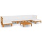 vidaXL Set Divani da Giardino 8 pz con Cuscini in Massello di Acacia vidaXL Set Divani da Giardino 8 pz con Cuscini in Massello di Acacia