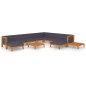 vidaXL Set Divani da Giardino 12 pz con Cuscini in Massello di Acacia vidaXL Set Divani da Giardino 12 pz con Cuscini in Massello di Acacia
