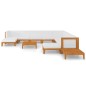 vidaXL Set Divani da Giardino 12 pz con Cuscini in Massello di Acacia vidaXL Set Divani da Giardino 12 pz con Cuscini in Massello di Acacia