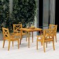 vidaXL Set Mobili da Pranzo per Giardino 5 pz Legno Massello di Acacia vidaXL Set Mobili da Pranzo per Giardino 5 pz Legno Massello di Acacia