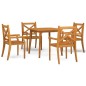 vidaXL Set Mobili da Pranzo per Giardino 5 pz Legno Massello di Acacia vidaXL Set Mobili da Pranzo per Giardino 5 pz Legno Massello di Acacia