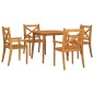 vidaXL Set Mobili da Pranzo per Giardino 5 pz Legno Massello di Acacia vidaXL Set Mobili da Pranzo per Giardino 5 pz Legno Massello di Acacia