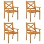 vidaXL Set Mobili da Pranzo per Giardino 5 pz Legno Massello di Acacia vidaXL Set Mobili da Pranzo per Giardino 5 pz Legno Massello di Acacia