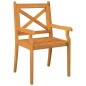 vidaXL Set Mobili da Pranzo per Giardino 5 pz Legno Massello di Acacia vidaXL Set Mobili da Pranzo per Giardino 5 pz Legno Massello di Acacia