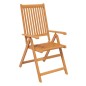 vidaXL Set da Pranzo da Giardino 5 pz in Legno Massello di Acacia