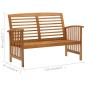 vidaXL Set Divani da Giardino 4 pz in Legno Massello di Acacia vidaXL Set Divani da Giardino 4 pz in Legno Massello di Acacia