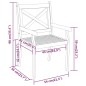 vidaXL Set da Pranzo per Giardino 7 pz in Legno Massello di Acacia vidaXL Set da Pranzo per Giardino 7 pz in Legno Massello di Acacia