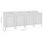 vidaXL Mobiletto con Piano di Lavoro 240x60x96 cm in Acciaio Inox