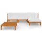 vidaXL Set Divani da Giardino 5 pz con Cuscini in Massello di Acacia vidaXL Set Divani da Giardino 5 pz con Cuscini in Massello di Acacia