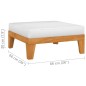 vidaXL Set Divani da Giardino 5 pz con Cuscini in Massello di Acacia vidaXL Set Divani da Giardino 5 pz con Cuscini in Massello di Acacia