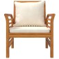 vidaXL Set Divani da Giardino 5pz con Cuscini in Legno Massello Acacia