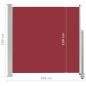 Tenda Laterale Retrattile per Patio 160x300 cm Rossa Tenda Laterale Retrattile per Patio 160x300 cm Rossa