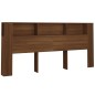 Testiera con Scomparti Rovere Marrone 220x18,5x104,5 cm Testiera con Scomparti Rovere Marrone 220x18,5x104,5 cm