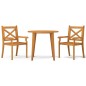 vidaXL Set Mobili da Pranzo per Giardino 3 pz Legno Massello di Acacia vidaXL Set Mobili da Pranzo per Giardino 3 pz Legno Massello di Acacia