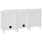 vidaXL Mobiletto da Cucina con Lavandino in Acciaio Inox 180x60x96 cm