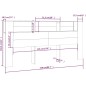 Testiera con Scomparti Rovere Marrone 220x18,5x104,5 cm Testiera con Scomparti Rovere Marrone 220x18,5x104,5 cm