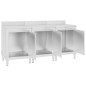 vidaXL Mobiletto con Piano di Lavoro 180x60x96 cm in Acciaio Inox