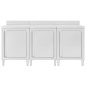 vidaXL Mobiletto con Piano di Lavoro 180x60x96 cm in Acciaio Inox