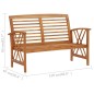 vidaXL Set Divani da Giardino 5 pz in Legno Massello di Acacia vidaXL Set Divani da Giardino 5 pz in Legno Massello di Acacia