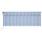 vidaXL Tenda Automatica Parasole LED Sensore Vento 4,5x3 m Blu Bianco vidaXL Tenda Automatica Parasole LED Sensore Vento 4,5x3 m Blu Bianco