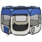 vidaXL Box per Cani Pieghevole con Borsa Trasporto Blu 90x90x58 cm vidaXL Box per Cani Pieghevole con Borsa Trasporto Blu 90x90x58 cm