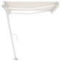 Tenda Automatica con Sensore Vento e LED 450x300 cm Crema Tenda Automatica con Sensore Vento e LED 450x300 cm Crema