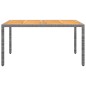 vidaXL Set Mobili da Pranzo per Giardino 7 pz in Polyrattan Grigio vidaXL Set Mobili da Pranzo per Giardino 7 pz in Polyrattan Grigio