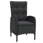 vidaXL Set da Pranzo da Giardino 7 pz in Polyrattan Nero vidaXL Set da Pranzo da Giardino 7 pz in Polyrattan Nero