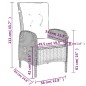 vidaXL Set da Pranzo da Giardino 7 pz in Polyrattan Nero vidaXL Set da Pranzo da Giardino 7 pz in Polyrattan Nero