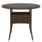 vidaXL Set da Pranzo per Giardino 3pz in Polyrattan Marrone vidaXL Set da Pranzo per Giardino 3pz in Polyrattan Marrone