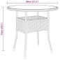vidaXL Set da Pranzo per Giardino 3pz in Polyrattan Marrone vidaXL Set da Pranzo per Giardino 3pz in Polyrattan Marrone