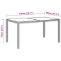 vidaXL Set da Pranzo Giardino 7 pz Polyrattan e Vetro Temperato Beige vidaXL Set da Pranzo Giardino 7 pz Polyrattan e Vetro Temperato Beige