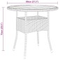 vidaXL Set da Pranzo per Giardino 3 pz in Polyrattan Grigio vidaXL Set da Pranzo per Giardino 3 pz in Polyrattan Grigio