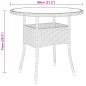 vidaXL Set da Pranzo per Giardino 3 pz in Polyrattan Grigio vidaXL Set da Pranzo per Giardino 3 pz in Polyrattan Grigio