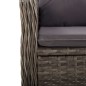 vidaXL Set da Bistrot per Giardino 3 pz in Polyrattan Grigio vidaXL Set da Bistrot per Giardino 3 pz in Polyrattan Grigio