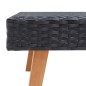 vidaXL Set Divani da Giardino 4 pz con Cuscini in Polyrattan Nero vidaXL Set Divani da Giardino 4 pz con Cuscini in Polyrattan Nero