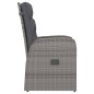 vidaXL Set da Pranzo da Giardino 7 pz con Cuscini in Polyrattan Grigio vidaXL Set da Pranzo da Giardino 7 pz con Cuscini in Polyrattan Grigio
