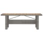 vidaXL Set da Pranzo da Giardino 7 pz con Cuscini in Polyrattan Grigio vidaXL Set da Pranzo da Giardino 7 pz con Cuscini in Polyrattan Grigio