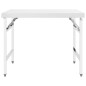 vidaXL Tavolo da Lavoro Cucina Pieghevole 100x60x80 cm in Acciaio Inox vidaXL Tavolo da Lavoro Cucina Pieghevole 100x60x80 cm in Acciaio Inox