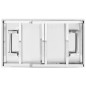 vidaXL Tavolo da Lavoro Cucina Pieghevole 100x60x80 cm in Acciaio Inox vidaXL Tavolo da Lavoro Cucina Pieghevole 100x60x80 cm in Acciaio Inox