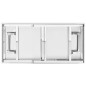 vidaXL Tavolo da Lavoro Cucina Pieghevole 120x60x80 cm in Acciaio Inox vidaXL Tavolo da Lavoro Cucina Pieghevole 120x60x80 cm in Acciaio Inox