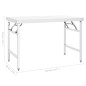 vidaXL Tavolo da Lavoro Cucina Pieghevole 120x60x80 cm in Acciaio Inox vidaXL Tavolo da Lavoro Cucina Pieghevole 120x60x80 cm in Acciaio Inox