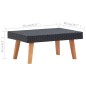 vidaXL Set Divani da Giardino 2 pz con Cuscini in Polyrattan Nero vidaXL Set Divani da Giardino 2 pz con Cuscini in Polyrattan Nero