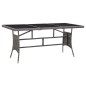 vidaXL Set Mobili da Pranzo Giardino 7 pz Polyrattan Antracite Grigio vidaXL Set Mobili da Pranzo Giardino 7 pz Polyrattan Antracite Grigio