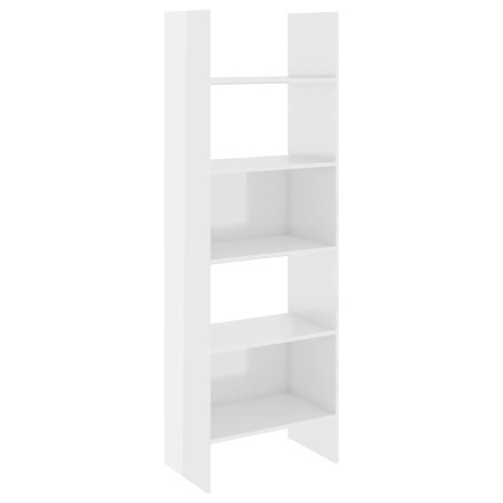 vidaXL Libreria Bianco Lucido 60x35x180 cm in Truciolato
