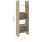 vidaXL Libreria Rovere Sonoma 60x35x180 cm in Truciolato vidaXL Libreria Rovere Sonoma 60x35x180 cm in Truciolato