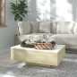 vidaXL Tavolino da Caffè Bianco e Rovere 85x55x31 cm in Truciolato vidaXL Tavolino da Caffè Bianco e Rovere 85x55x31 cm in Truciolato