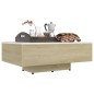 vidaXL Tavolino da Caffè Bianco e Rovere 85x55x31 cm in Truciolato vidaXL Tavolino da Caffè Bianco e Rovere 85x55x31 cm in Truciolato
